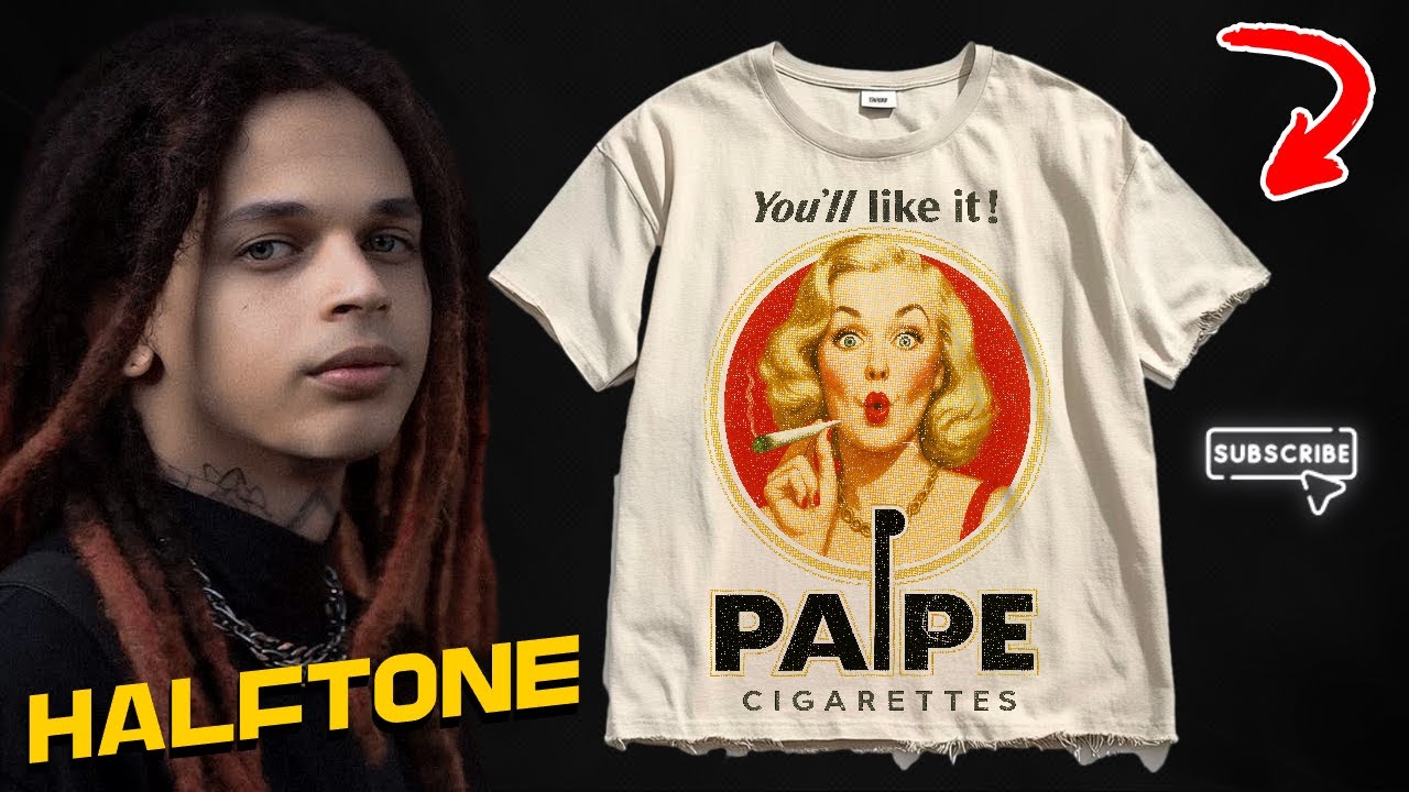 COMO FAZER HALFTONE CAMISETAS BRANCAS DTF MANEIRA CORRETA
