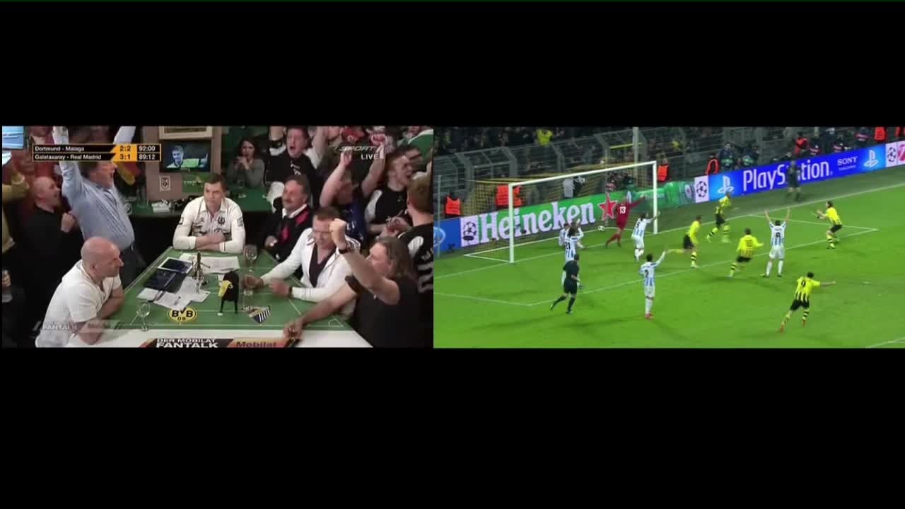 LIVE 1-2, 2-2, 3-2 BVB-Malaga CL12/13 Fantalk vs Livespiel 09.04.2013