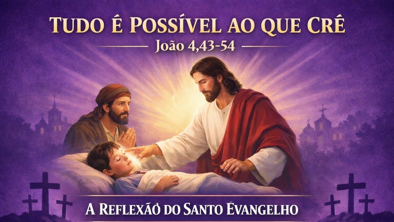 POR ISSO SEU FILHO FOI CURADO - LITURGIA E HOMILIA DIÁRIA !