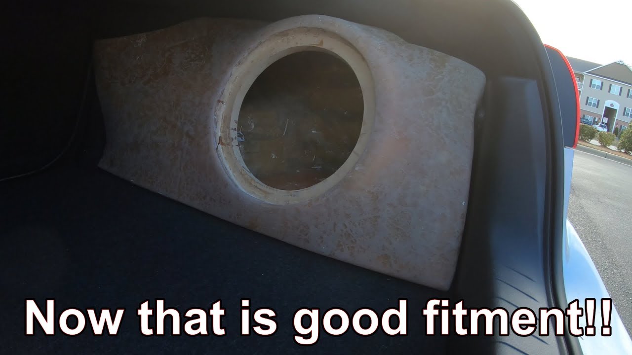 Building a custom fiberglass subwoofer enclosure for an Infiniti Q50 (part 3)