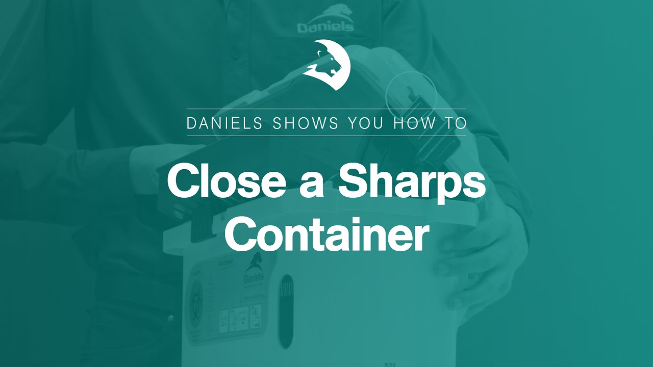 How to Close a Sharpsmart Medical Waste Container | Daniels Health