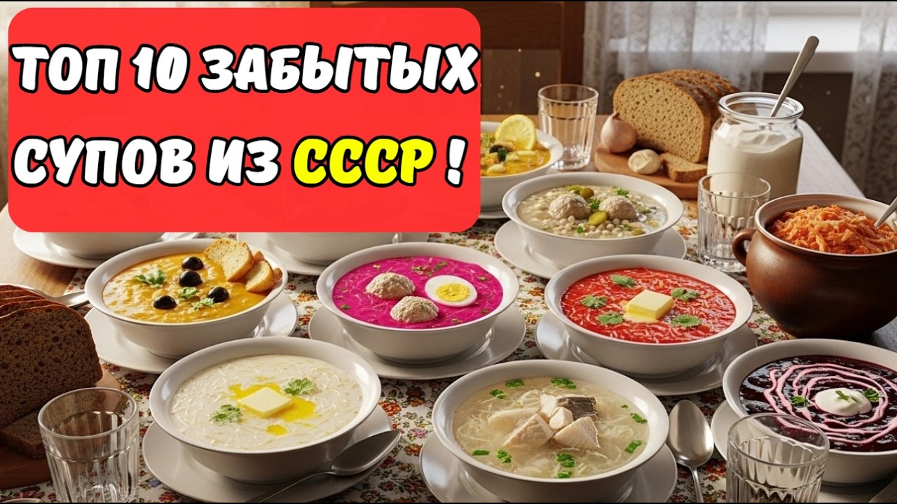 10 ЛЕГЕНДАРНЫХ СУПОВ Советского Союза, которые объединяли МИЛЛИОНЫ!!!