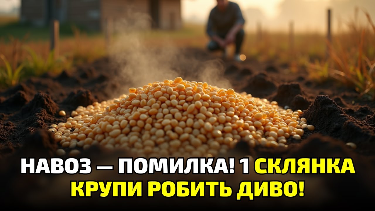 Не сип гній! Старий сільський спосіб із крупою творить дива — земля оживає за одну зиму!