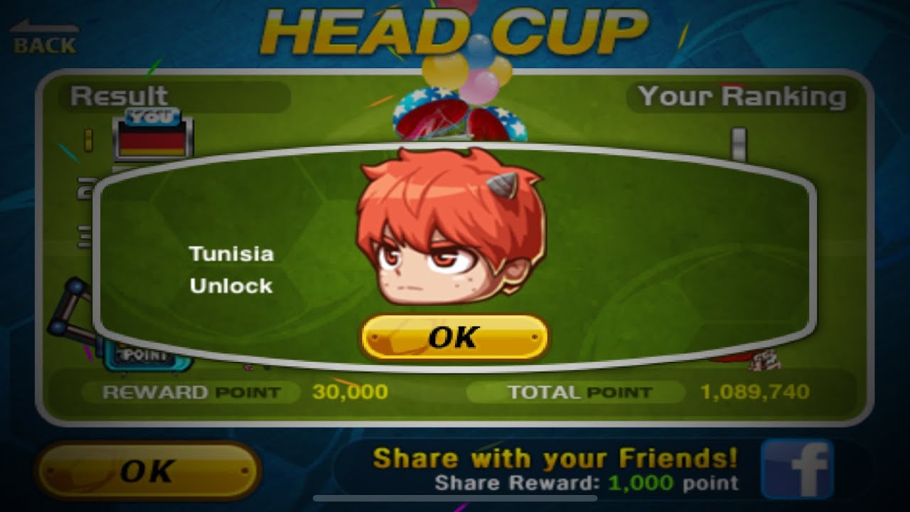 Unlocking Tunisia in head soccer