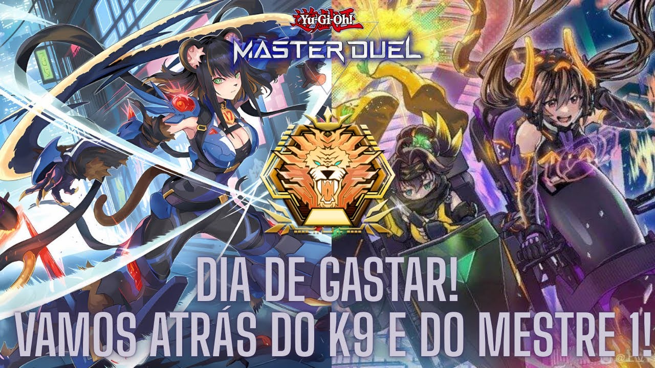 O DIA CHEGOU! BORA GASTAR GEMA, montar o K9 e pegar esse MESTRE 1! - Yu-Gi-Oh! Master Duel.