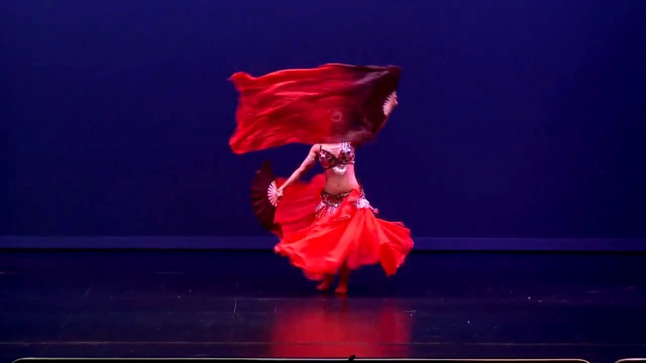 Elena Nayiri Belly Dance performance- fan veils