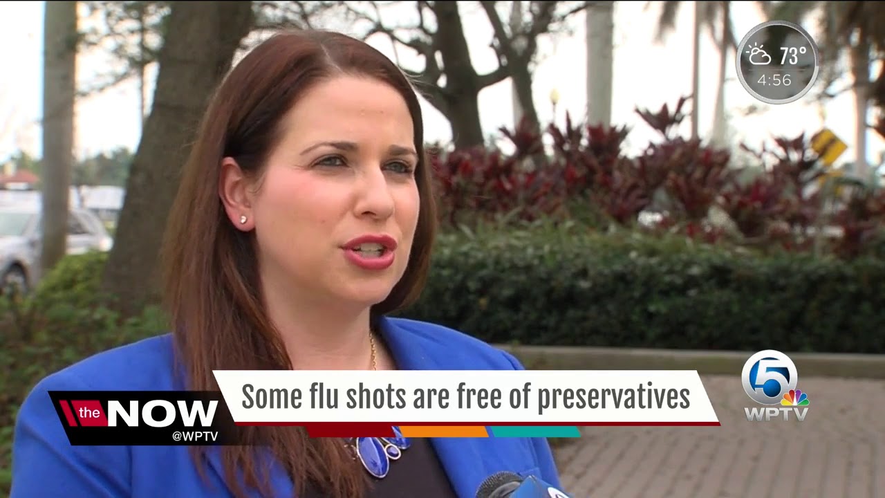 Some flu shots are free of preservatives