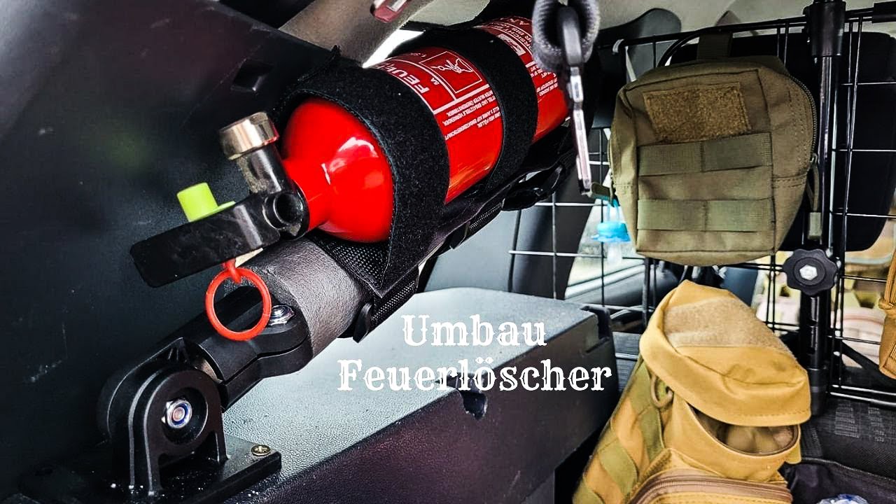 Feuerlöscher umbau im Duster