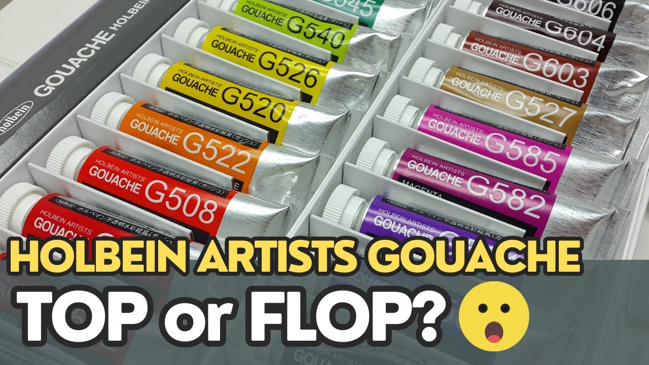 Holbein Gouache Review 🎨 TOP or FLOP??? #holbein #holbeingouache #holbeingouachereview #artreview