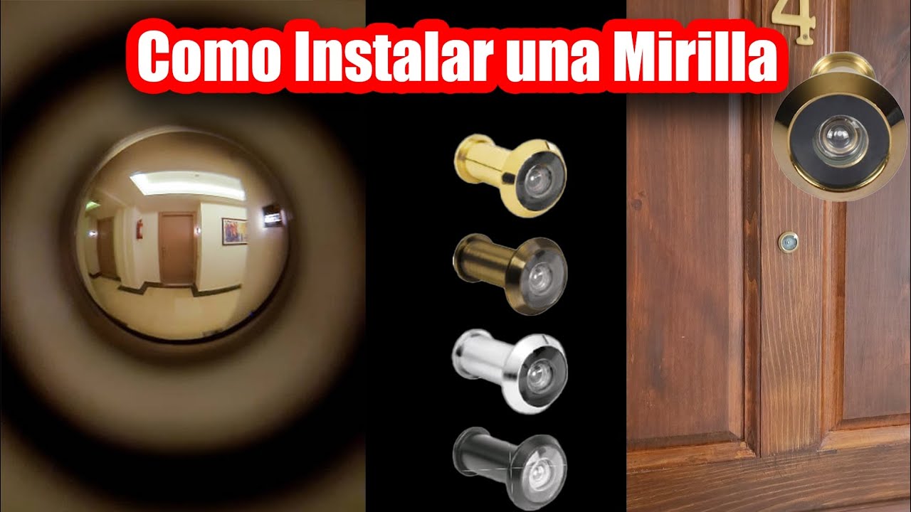 Aprende a colocar una mirilla en una puerta fácil y rápido