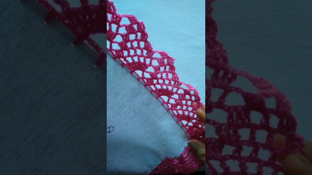 Preciosa puntilla en vídeo corto, num 99 para servilletas.#parati #crochet #arte #servilletas