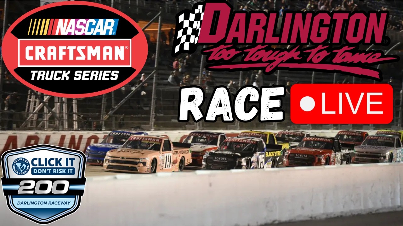 NASCAR Trucks Darlington RACE LIVE COVERAGE🔴