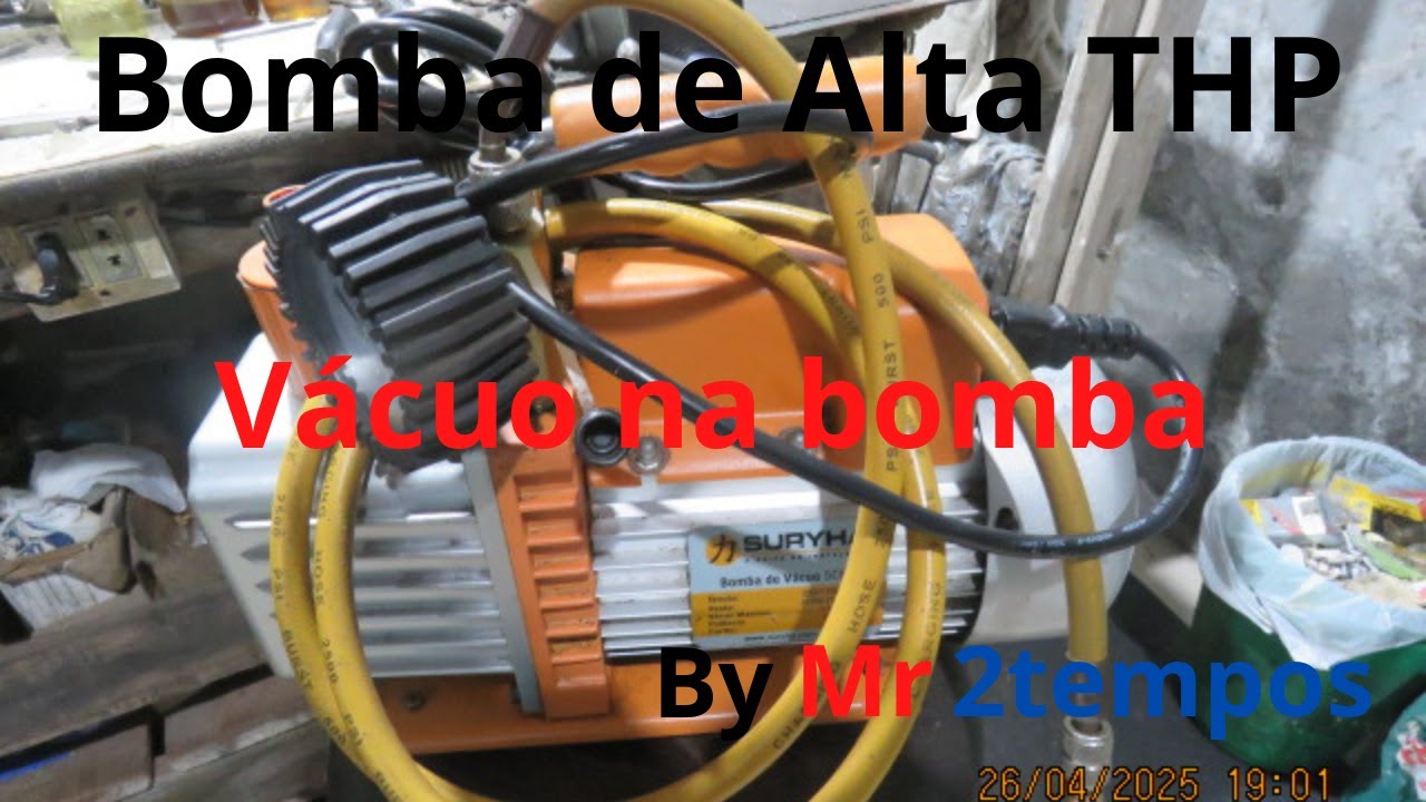 Dar vácuo ou tirar o vácuo da bomba de Alta Pressão THP