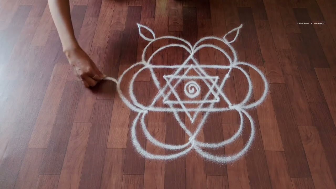 Rangoli designs for diwali simple and easy / Best rangoli designs for festivals #easyrangoli