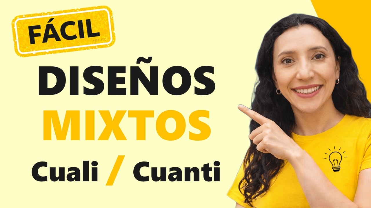 💥 Qué son los DISEÑOS MIXTOS  de investigación y qué TIPOS hay - Investigar es fácil 😎