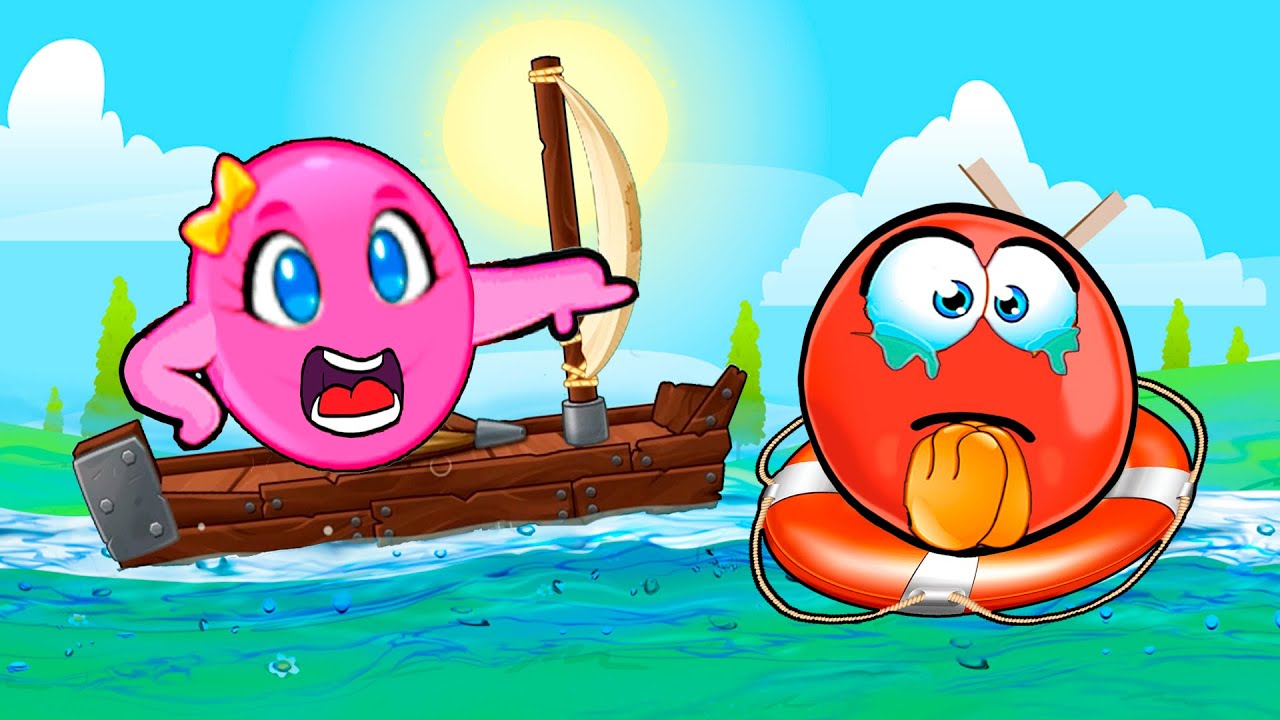 New game for red ball in the Roll, Farm Frenzy. Cow, chicken, snail are our enemies!