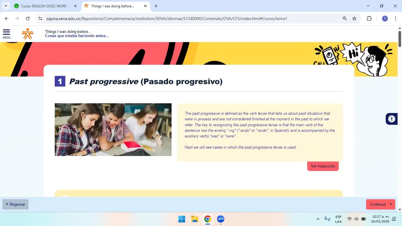 INGLES 4 - Pasado Progresivo y Reporte de Discurso (Reported Speech)