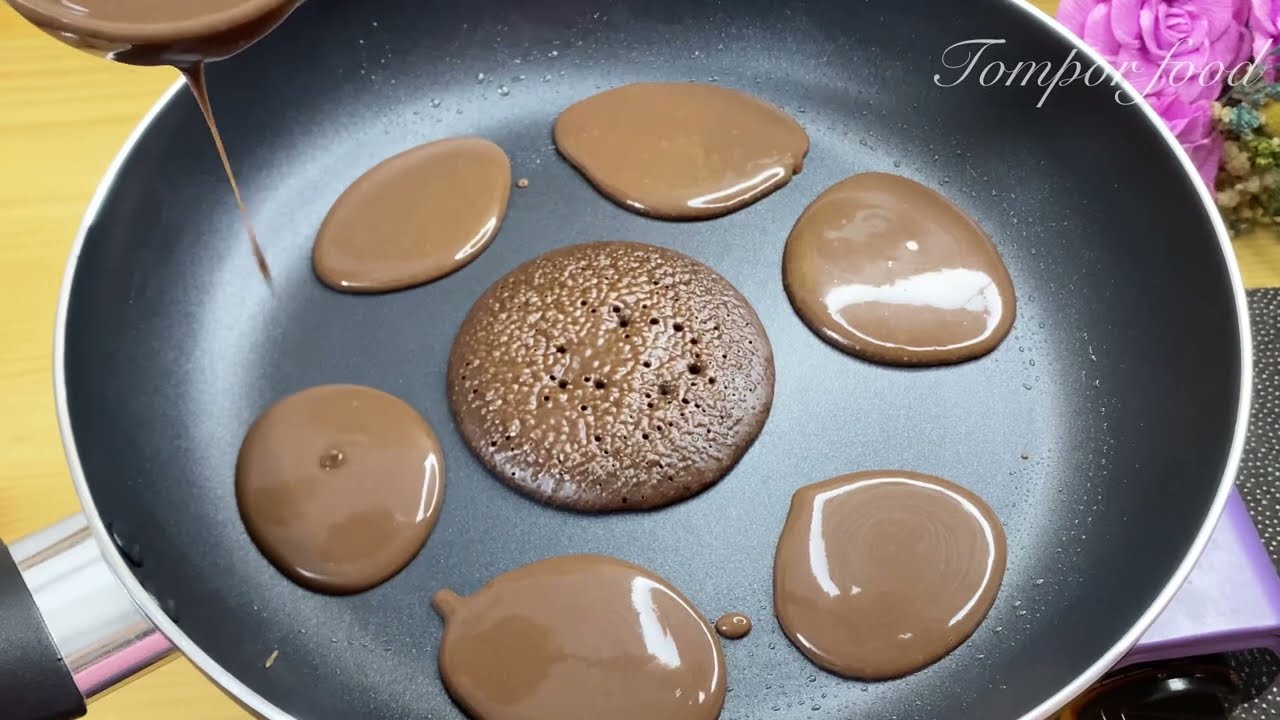 How to make chocolate pancakes 🥞/ pancakes recipe / chocolate pancakes