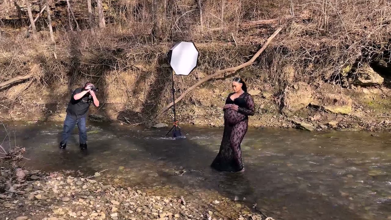 High Speed Sync Maternity Portraits w/ Godox AD600 & AD200 + Magnetmod