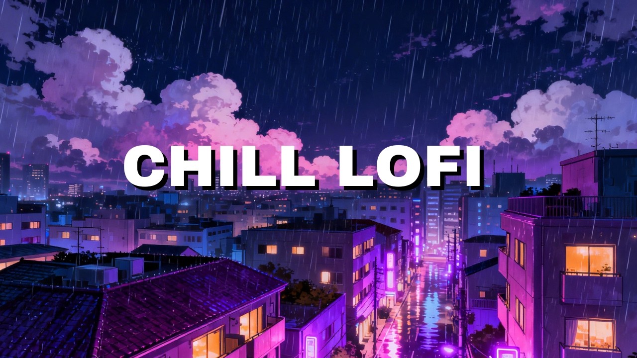 You're Studying in Rainy Tokyo 🌧️ Lofi Beats | 作業用BGM