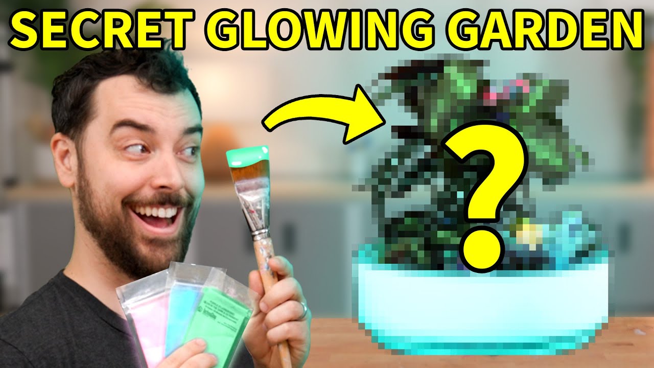 Making a SECRET Glow-in-the-Dark Garden
