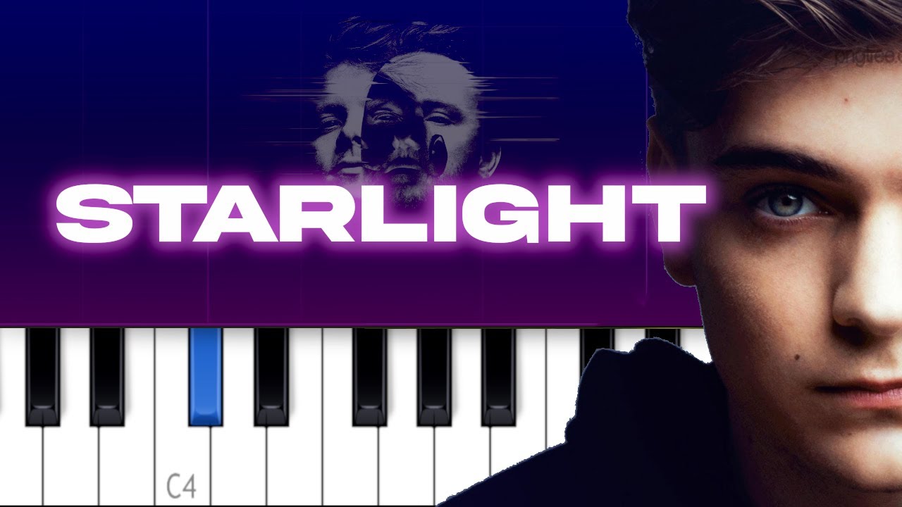 Martin Garrix & Dubvision - Starlight (Keep Me Afloat)  (Piano Tutorial)