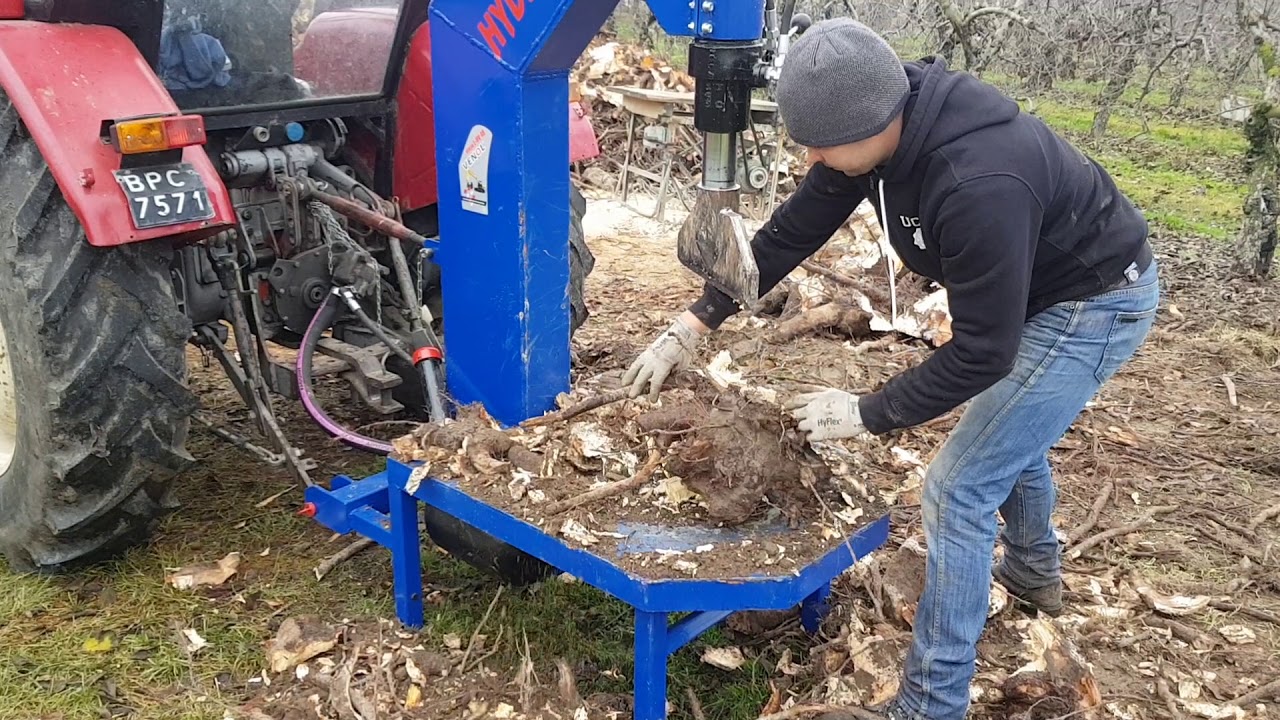 Test łuparki sadowniczej  do korzeni 30T
