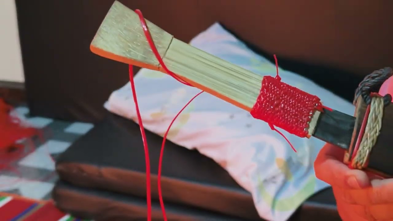 Nyishi tribe local dao handle cover making @handartscrafts02 @Jenna_Handcrafts 