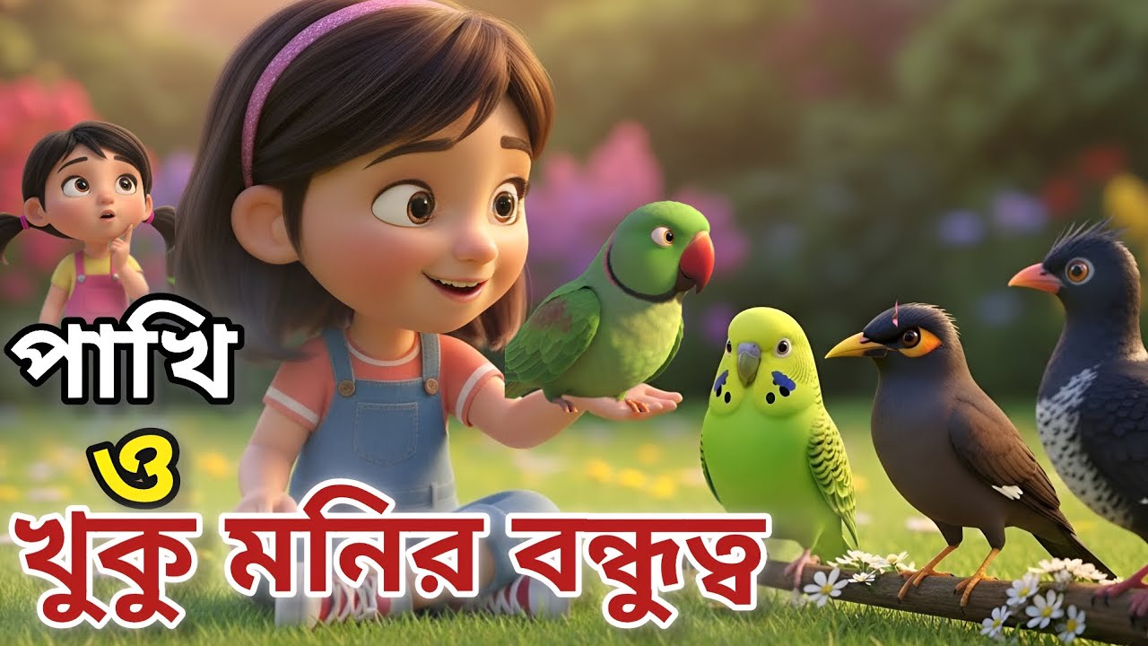 টিয়া পাখি ময়না পাখি কোকিল গায় গান | New Bengali Nursery Rhymes For Kids | NextChapterবাংলা