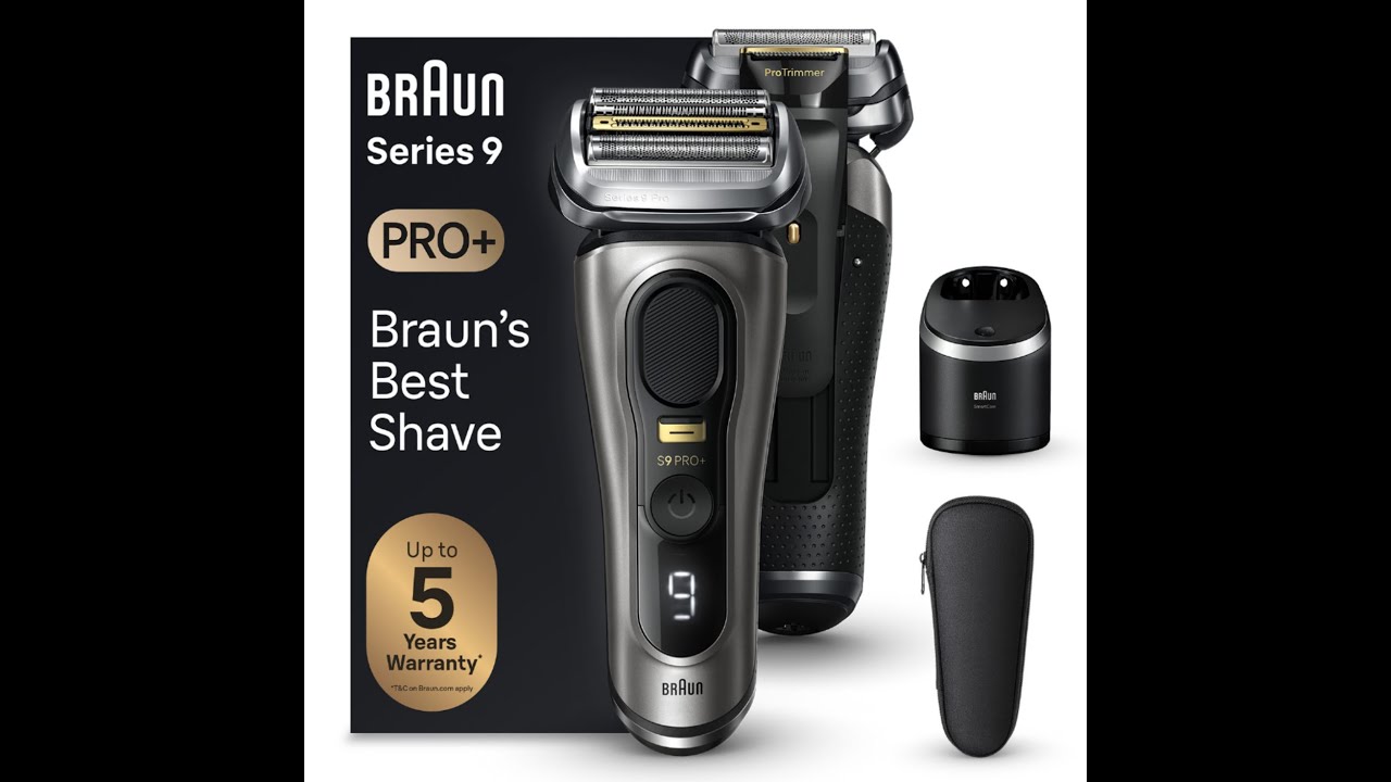 Braun Series 9 Pro + 9565cc graphite / unboxing video ASMR
