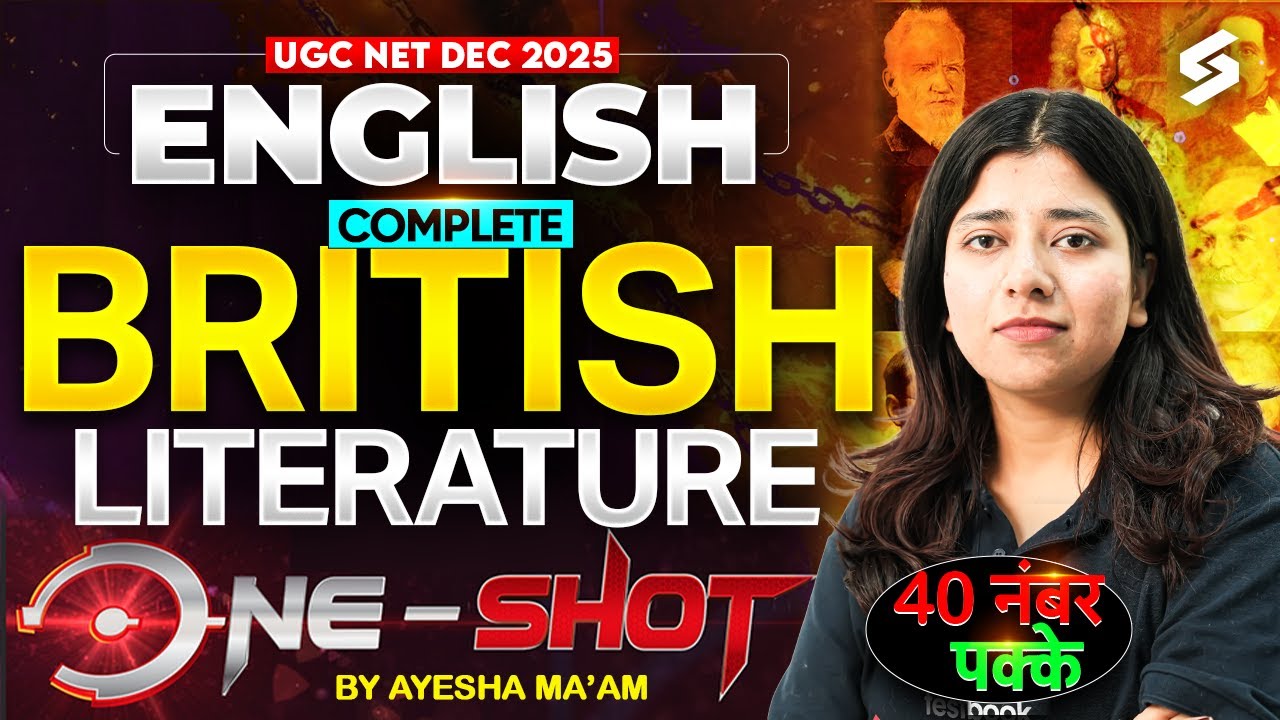 UGC NET English Literature Marathon Class 2025 | Complete British Literature UGC NET By Ayesha Mam
