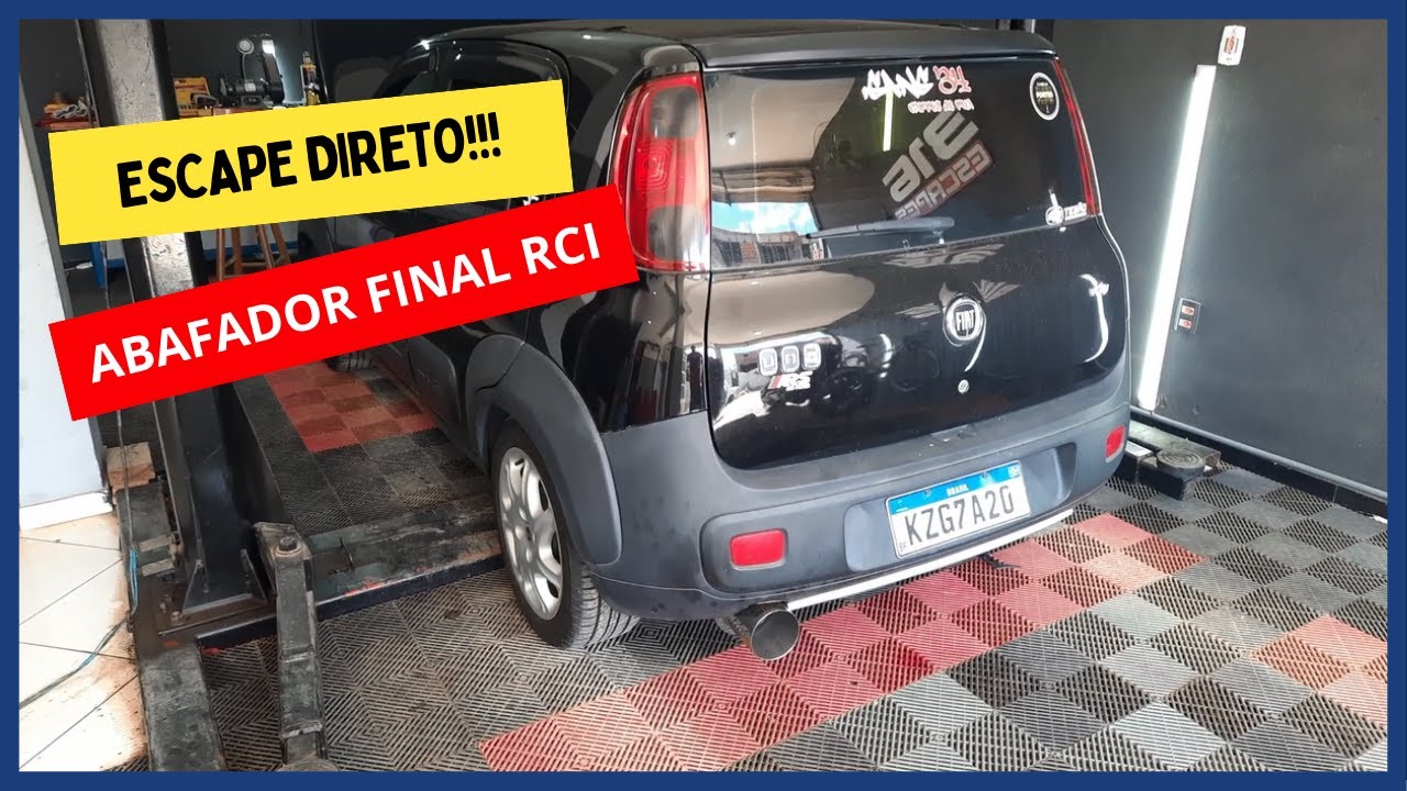 UNO COM ESCAPE 4X1 DIRETO COM ABAFADOR FINAL RCI GO POWER @RaceChromeRciGoPower #fiat #fiatuno