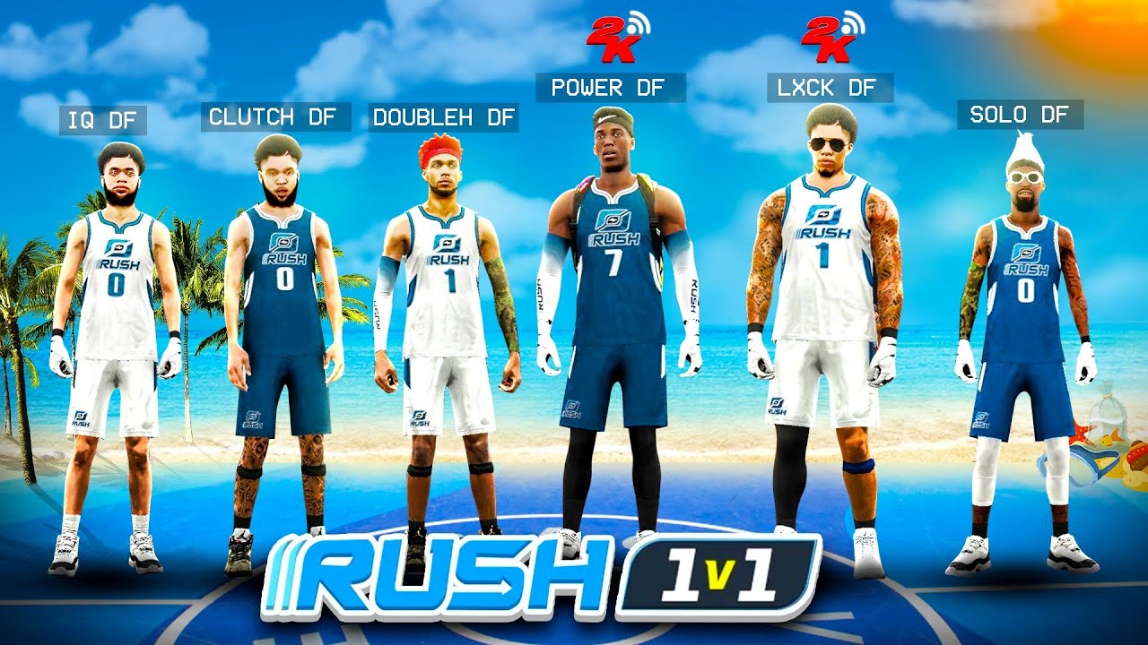 FIRST EVER DF 1v1 RUSH RACE in NBA 2K21! Who's the BEST PLAYER in MY CLAN!? NBA2K21