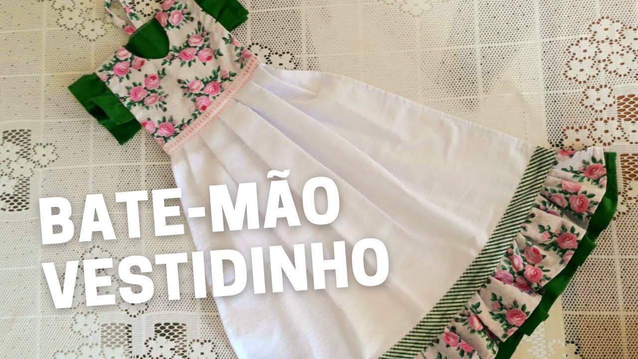 Como FAZER bate-mão vestidinho | Andréa Torezani