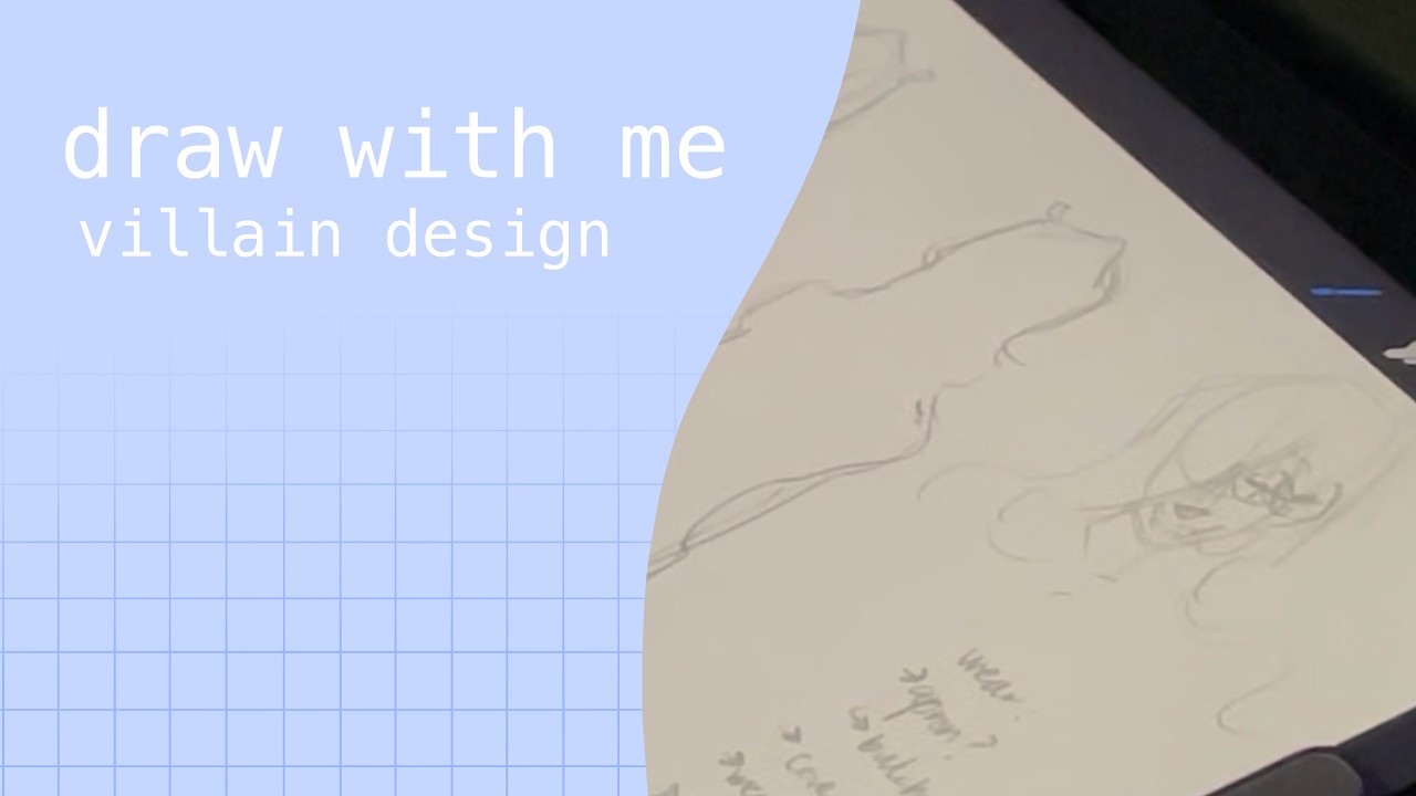 cozy draw with me [villain design] || lo-fi || stupidbandnamee