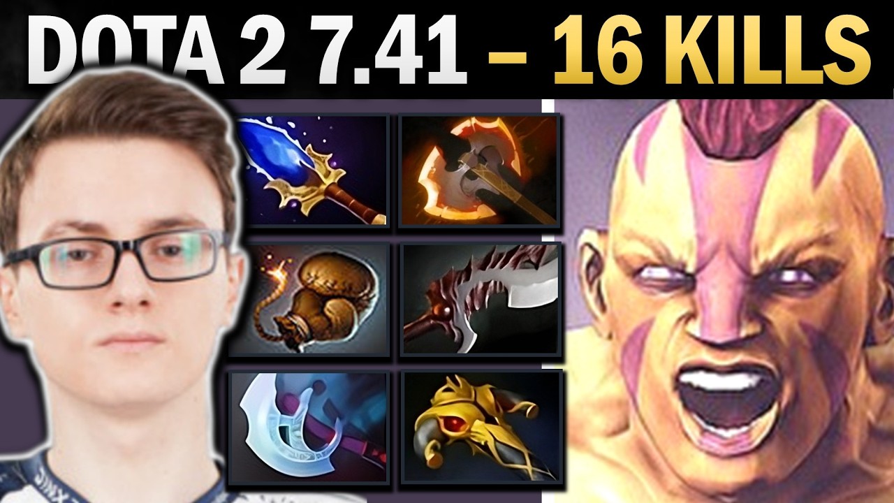 Anti-Mage with Aghanims and 16 Kills - Dota 7.41
