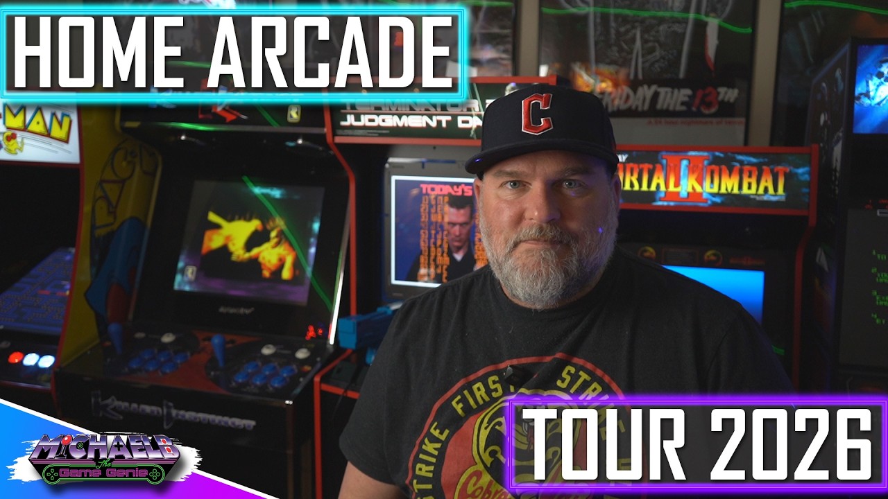 Домашний тур по аркадным залам 2026! Arcade1Up, Basic Fun, Stern Pinball, настоящие аркадные авто...