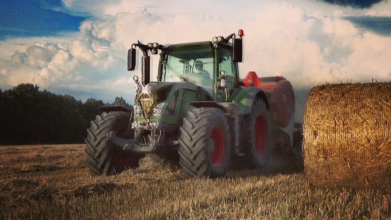 Prasowanie słomy 2018 - Fendt 716 Vario