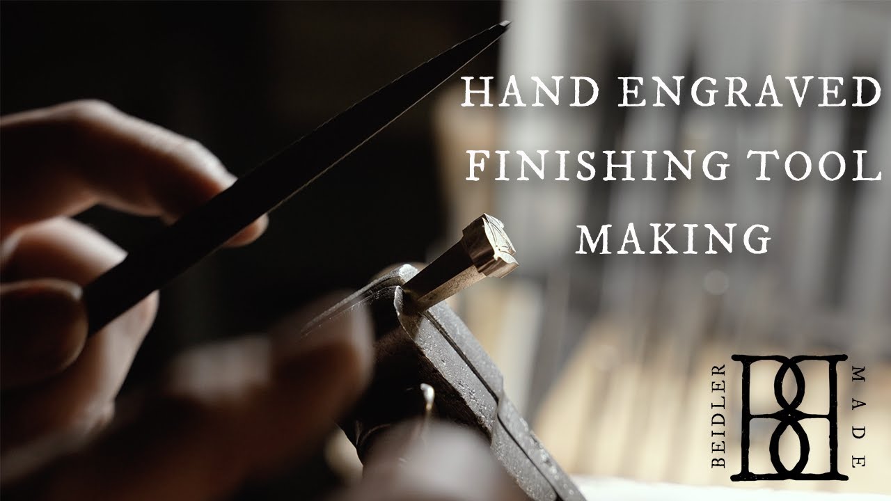 Hand Engraved Bookbinders' Finishing Tool Making