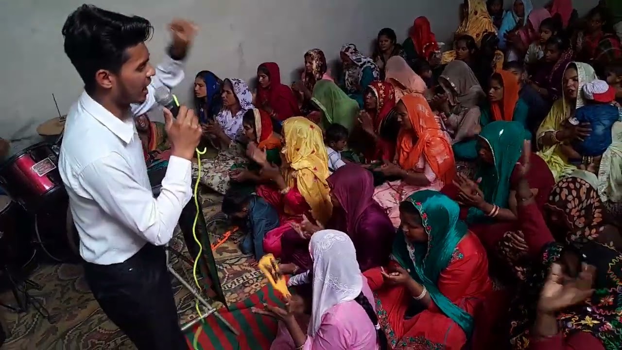 Yeshu Ke Lahu ki Jay Sunday service samoyal mashi Abhishek Prarthana Bhawan, kaul .