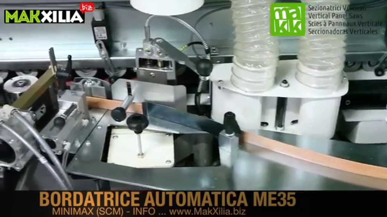 BORDATRICE AUTOMATICA CON VASCA COLLA MINIMAX (SCM) MOD.ME35. Edge Banding Machine.