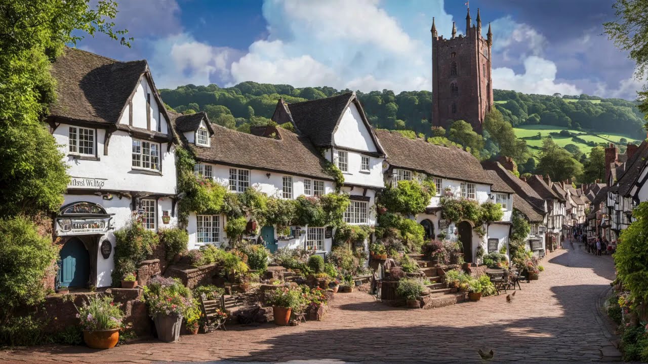 Relaxing Village Walk Loop 🌸 | Ambient Escape with Nature & Music