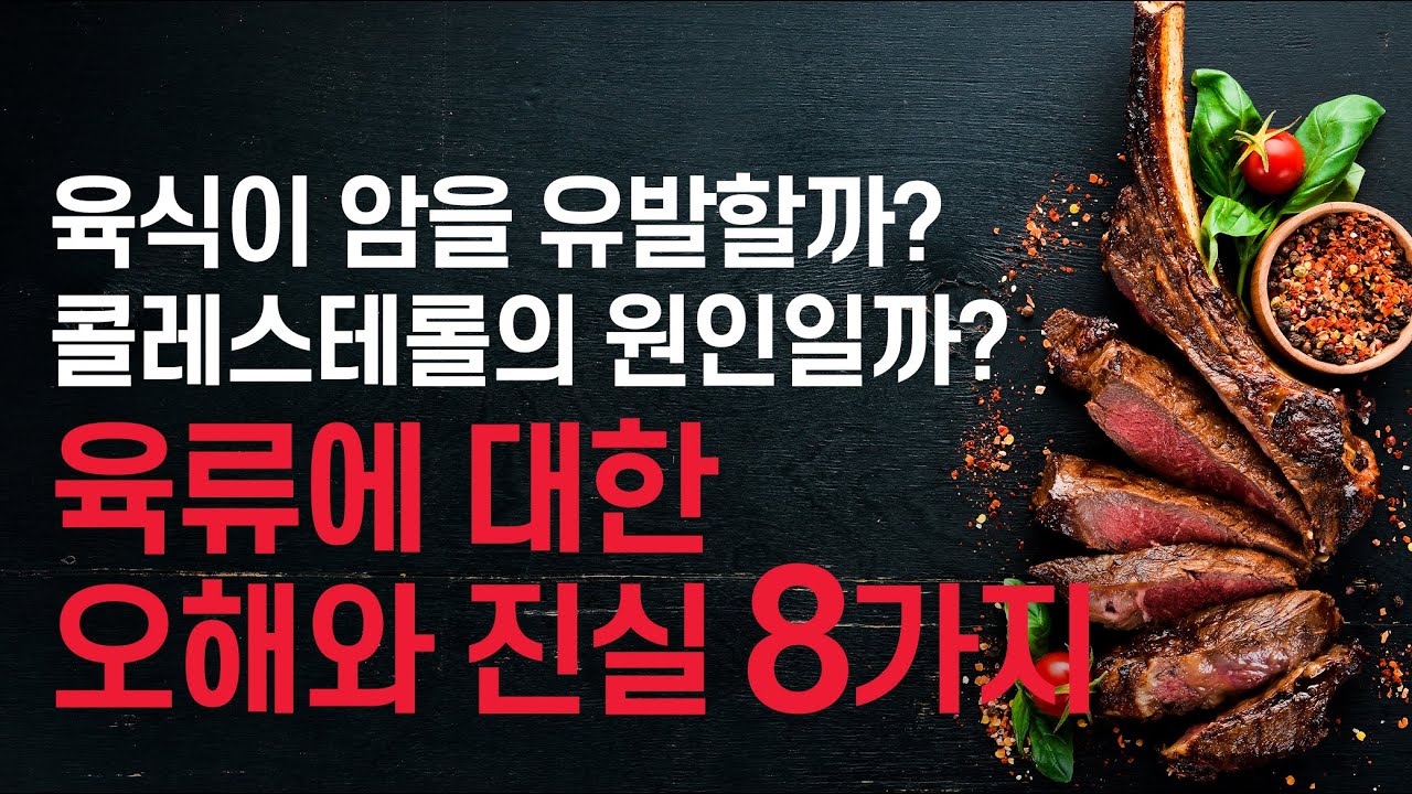 고기 육식에 대한 오해와 진실 (암, 콜레스테롤)