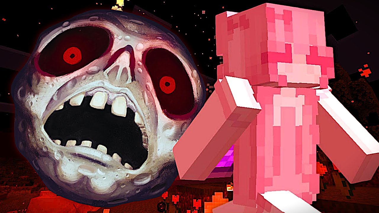 NEVER LOOK AT THE MOON IN MINECRAFT