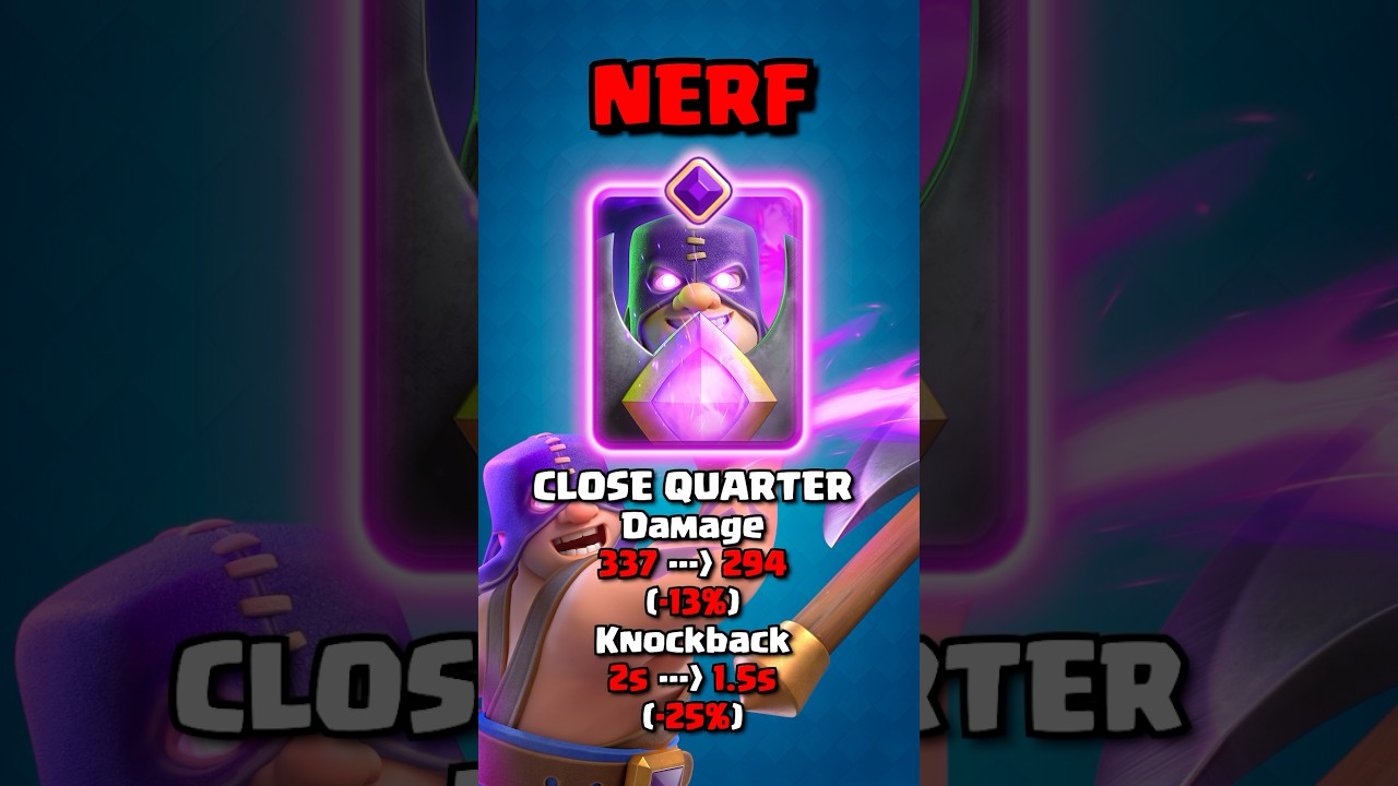 Огромный нерф для Evolution Executioner 🤔 #clashroyale #shorts