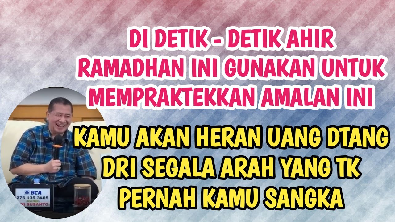 AMALAN DI SEPULUH TERAHIR RAMADHAN JANGAN SAMPAI TERABAIKAN..#ilmurday 