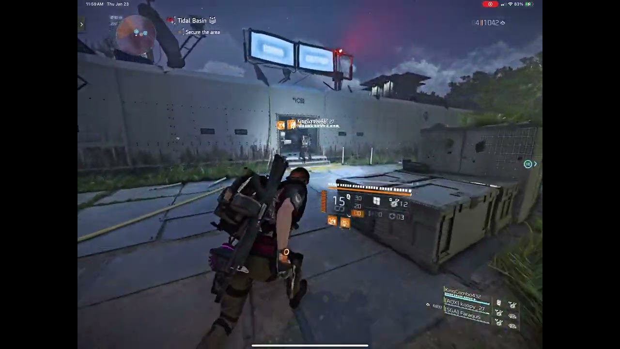 THE DIVISION 2 DEFLECTOR SHIELD GOD TIDAL BASIN legendary PART 1