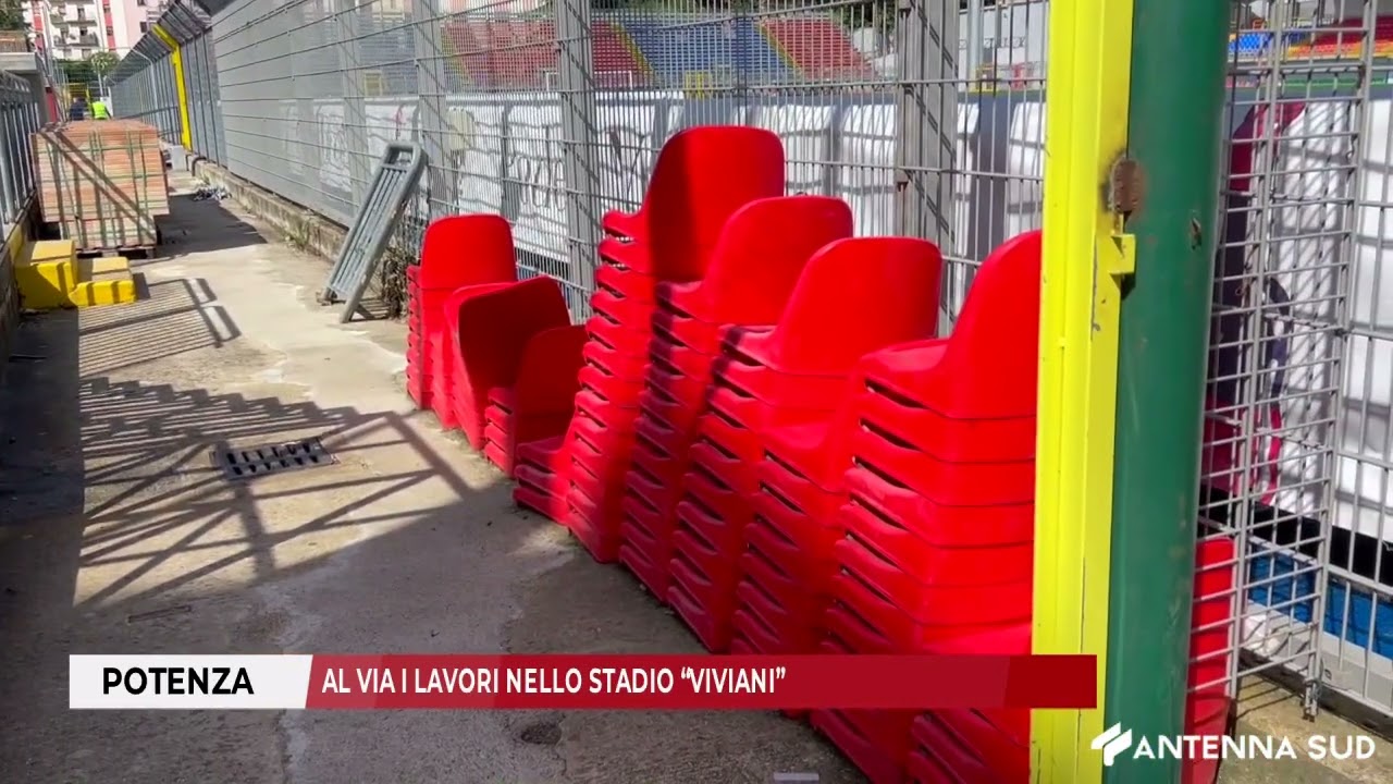 12 MAGGIO 2025 - POTENZA, AL VIA I LAVORI NELLO STADIO &ldquo;VIVIANI&rdquo;
