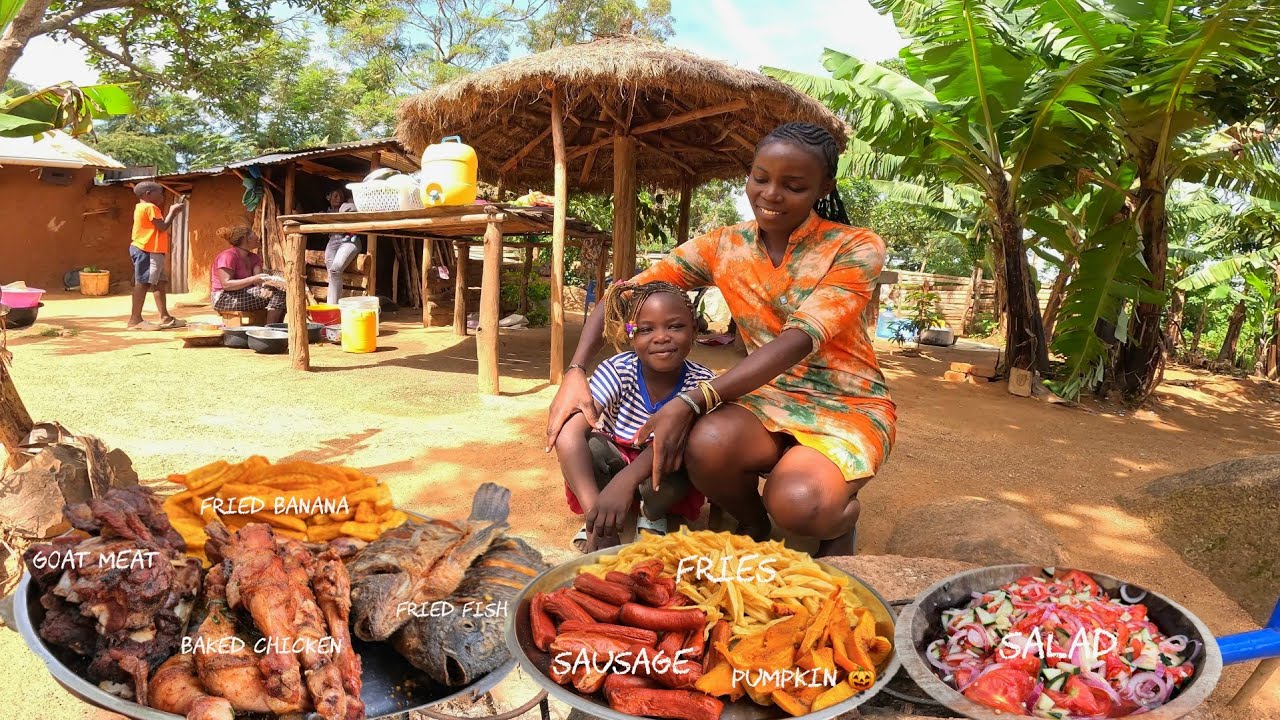 Village Platter | Cooking a Party Platter Menu For my African village Family. 