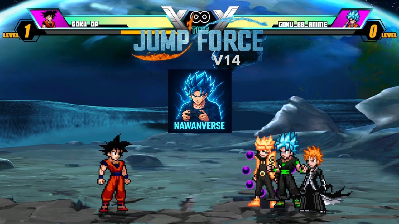 Jump Force Mugen V14 - Anime Battle Terheboh!! 🔥 Goku OP VS Goku BB ANIME - Siapa Paling Kuat!?